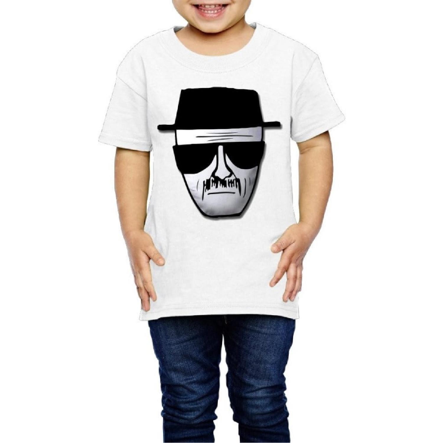 

XJBD Kids Boy s & Girl s Breaking Bad Heisenberg Logo Funny T Shirts Size 2 Toddler White XXXXXL білий