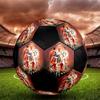 1 PZ Pallone da calcio Cristiano Ronaldo Taglia 5 grezza Praha Pallone da calcio indoor Colorato Per tutte le età Cucito a macchina PVC Pronto per la competizione Resistente Alto rimbalzo