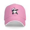 Boné de beisebol masculino dançante panda, novo, estiloso, estampa engraçada, chapéu de pai panda dabbing, unissex, ajustável, snapback