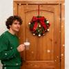 Christmas Wreath For Front Door Hangable Hands-On Realistic Christmas Door Wreath Crafting Toy For Window Mantel Indoor