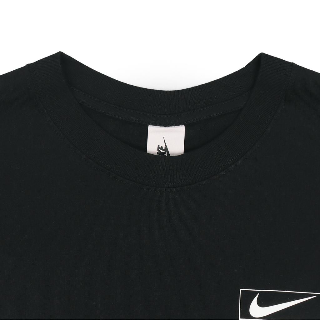 Nike Stussy Logo Graffiti Print Round Neck Short Sleeve T-Shirt Unisex Tops Black CU9256-010