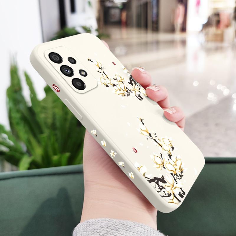 

Golden Petal Flower Case For Samsung Galaxy A73 A53 A33 A23 A13 A03 A72 A52 A52S A32 A22 A12 A02 A02S A71 A51 A31 A21S 4G 5G Cov Samsung A33 5G