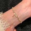 Starry Sky Zircon Bow Bracelet - Elegant, High-End Design for Women
