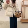 New Down Cotton Clothes Women's Short Removable Hat Loose Hooded Small Bread Clothes Winter
