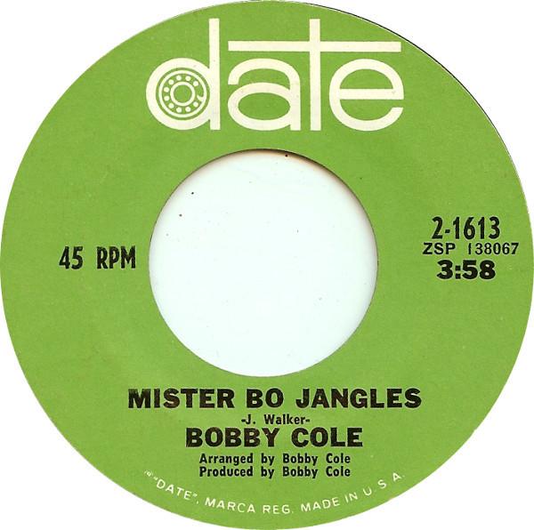 

7inch Record BOBBY COLE - Mister Bo Jangles 21613 Date 1968 US Jazz Used