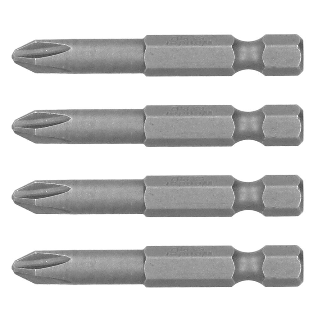 10Pcs 6mm S1/4 Cross Screwdriver Bit 