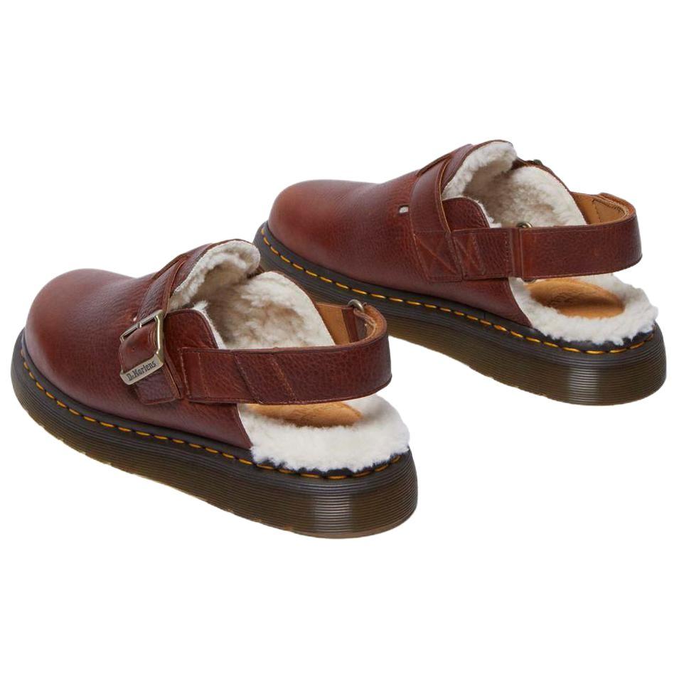 Dr. Martens Jorge 2 Suede Slingback Mule Fur Lined - Cashew Brown Unisex Sneakers 31885253