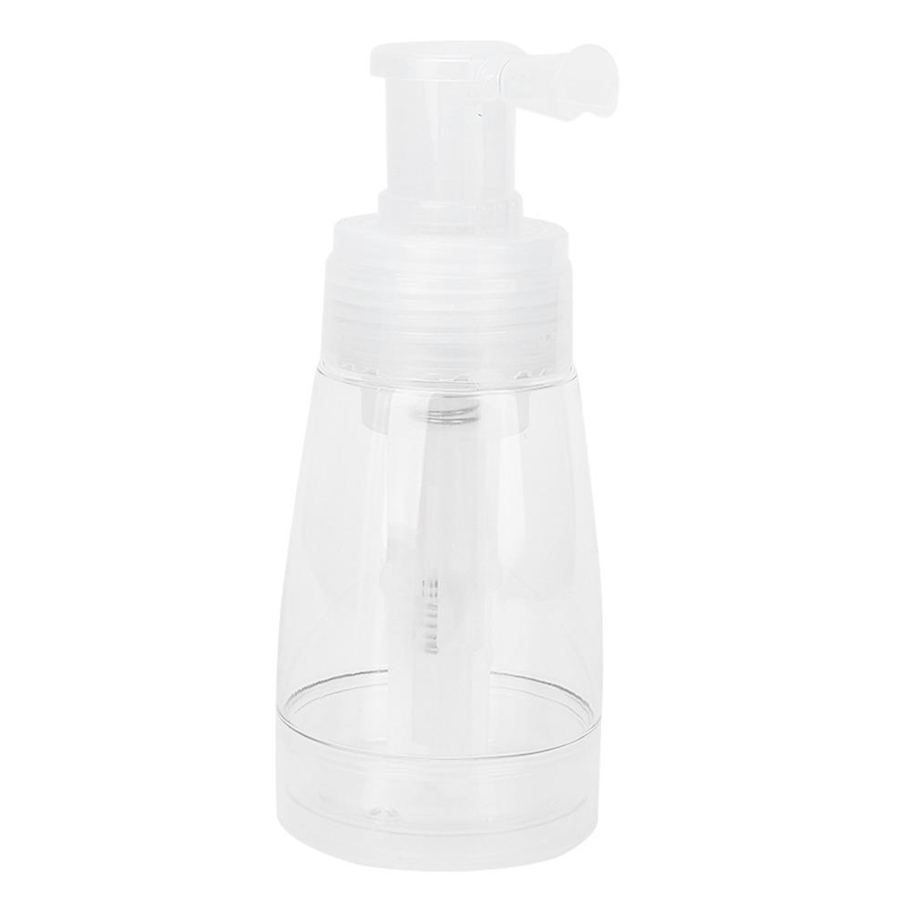 Transparent Powder Spray Bottle 180ml PET+PP Refillable Powder Spray Bottle Pump Nozzle Portable Hair Powder Spray Bottle