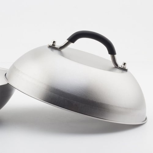 Teppanyaki Dome - Domed Lid for Griddle Burgers - Heat-Resistant Round Flat Top Steaming Lid for Steak Grilling, Teppanyaki, and BBQ Cooking
