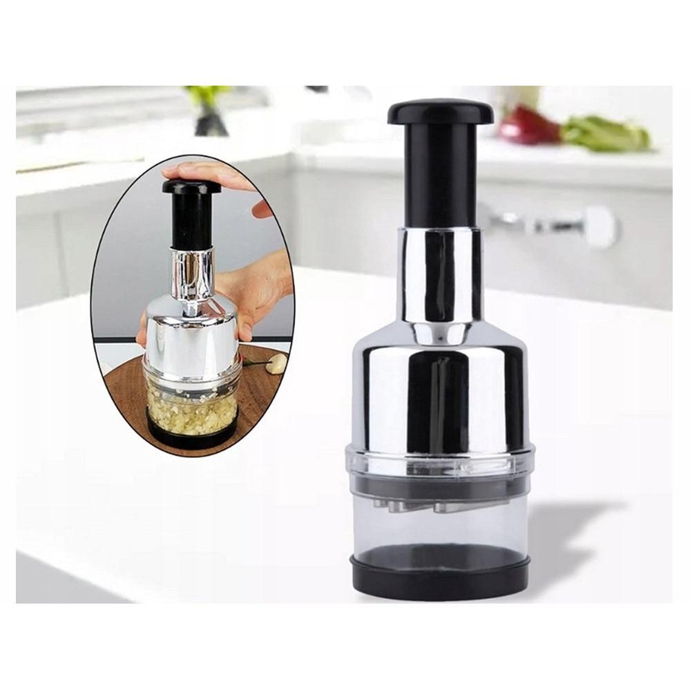 Verk Group 6-Blade Stainless Steel Manual Food Chopper 200ml Vegetable Fruit Dicer Modern Design