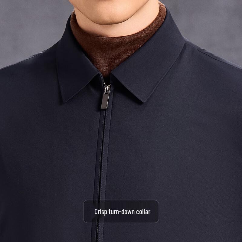 Antonio Men's 85% Goose Down Detachable Liner Business Lapel Jacket