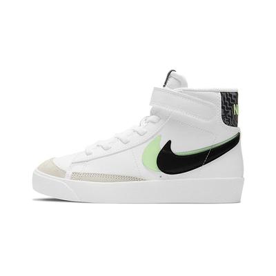 Blazer Mid 77 SE PS Doble Swoosh - Blanco Verde Vapor Zapatillas para Niños Gris Humo Negro DD1848-100