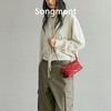 Songmont Mahjong Style Leather Crossbody Bag