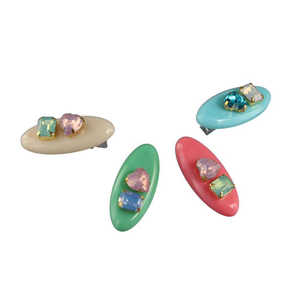 

Candy Color Female Hair Accessories Rhinestone Hairpin Korean Style Headwear Diamond Hair Clip