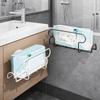 Iron Suction Cup Tissue Holder No Drill Wall Mounted Face Towel Storage Box Large Capacity Waterproof Tissue Dispenser Bathroom