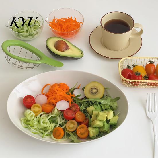 Safe Vegetable Chopper for Elderly Multifunctional Avocado Slicer, Quick Pitter Cutter Tool Kiwi, 3 Kitchen Gadget in 1 Fruit Slicer Divider,