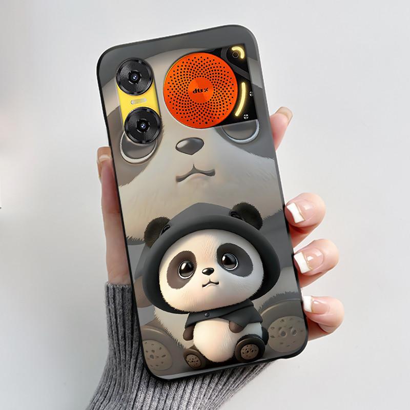 Case For ZTE Nubia Music 2 Z2460 Z2353 Music2 Phone Case Cute Rabbit Black Cover For ZTE Nubia Music Soft TPU Silicone Casing