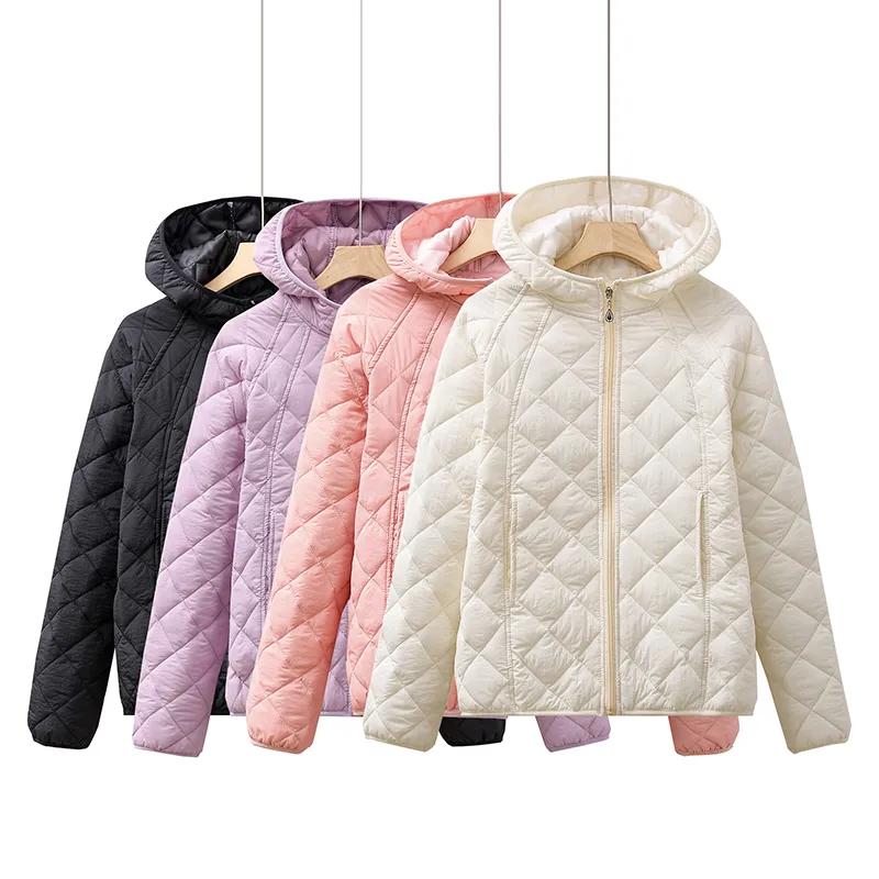 Lightweight Spring, Autumn and Winter Down Padded Jacket Women's Jacket To Keep Warm Loose Hooded Casual Padded Jacket Padded Jacket Short
