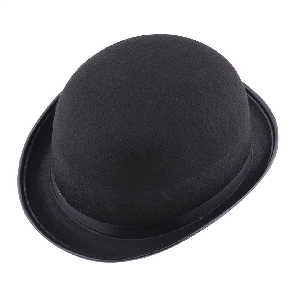 

Halloween Men Women Magician Hats C ap Gentleman Jazz Hat Top Hat Black Party Bowler Hat Coachman Hat Classic Derby Hat Cosplay чорний