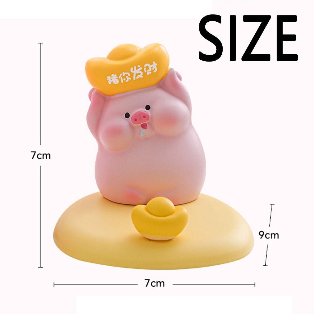 Pig Shaped Cartoon Pig Phone Stand Lovely Cute Pig Phone Rack Desktop Decoration