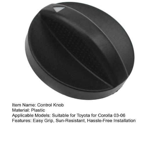 Yousheng Air Conditioning Control Knob for Toyota for Corolla 2003-2007, HVAC Control Knob, Heater AC Rotary Switch, Climate Control Replacement Part