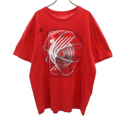 Adidas Short Sleeve T-shirt XL Red THE GO-TO TEE Men's Used