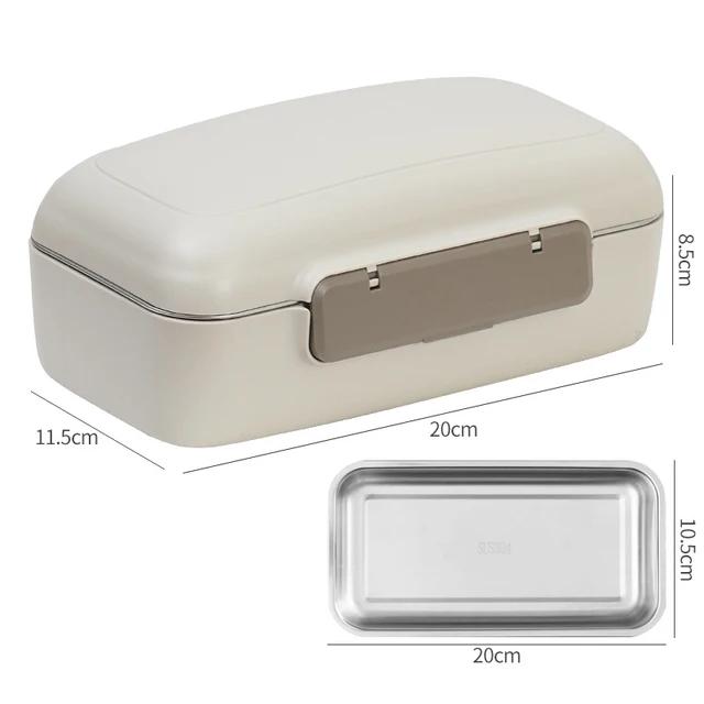 Герметичный термоконтейнер для завтрака из нержавеющей стали 304 изоляция микроволновая печь портативные многофункциональные герметичные контейнеры для еды Bento 8638₽