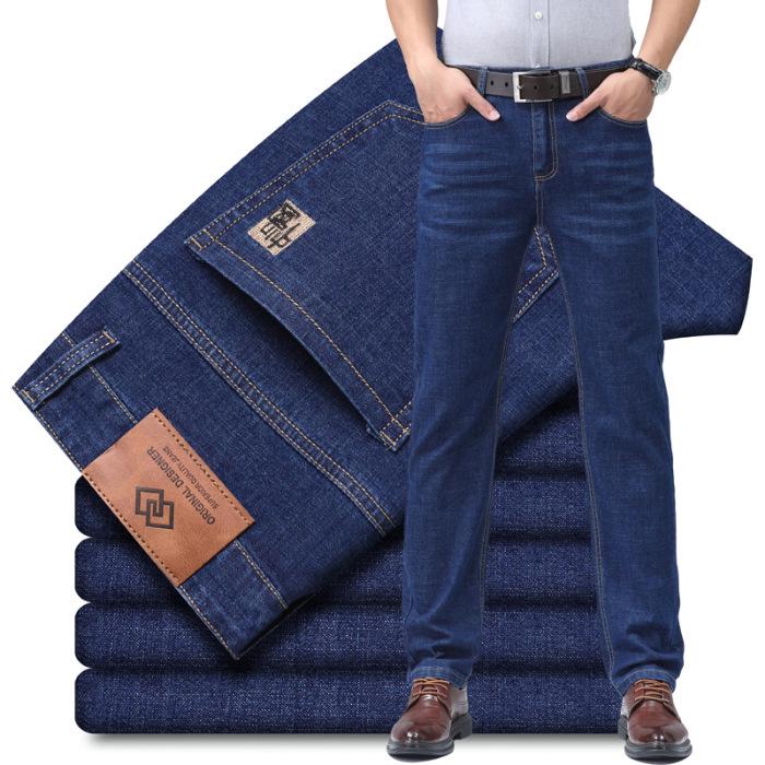 

Xintang Men s Lambskin Velvet-Lined Jeans - Loose Fit, Thick, Warm, Casual Autumn/Winter Pants 34