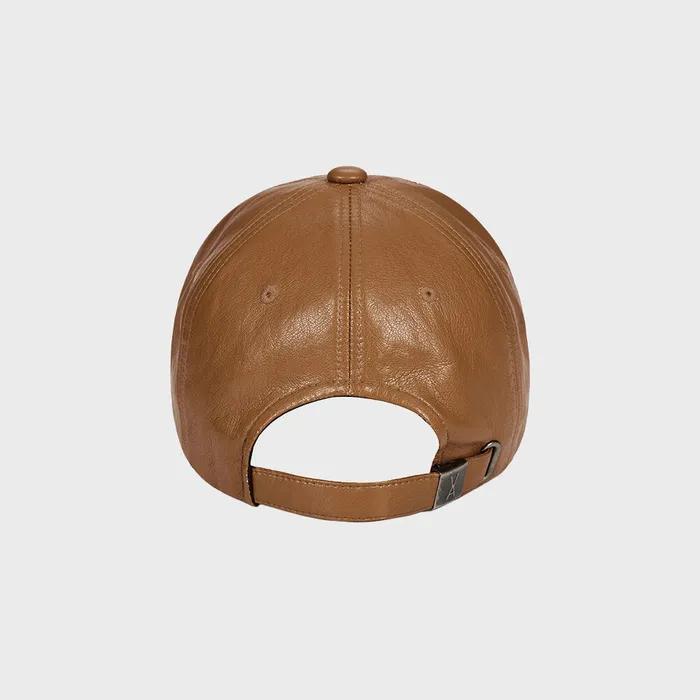 VA Cubic Stud Vegan Leather Drop Bucket Hat Black