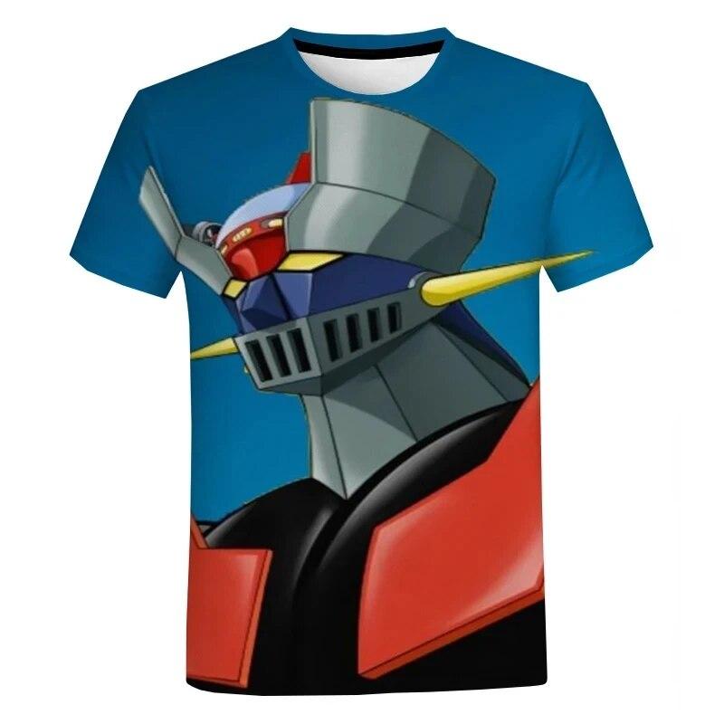 Herren T-Shirt mit 3D-Anime-Druck, Harajuku, lässige Oberteile, Street Fashion, übergroßes T-Shirt