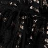 ZANZEA Women Casual Round Neck Short Sleeve Lace Ctochet Patchwork Dress
