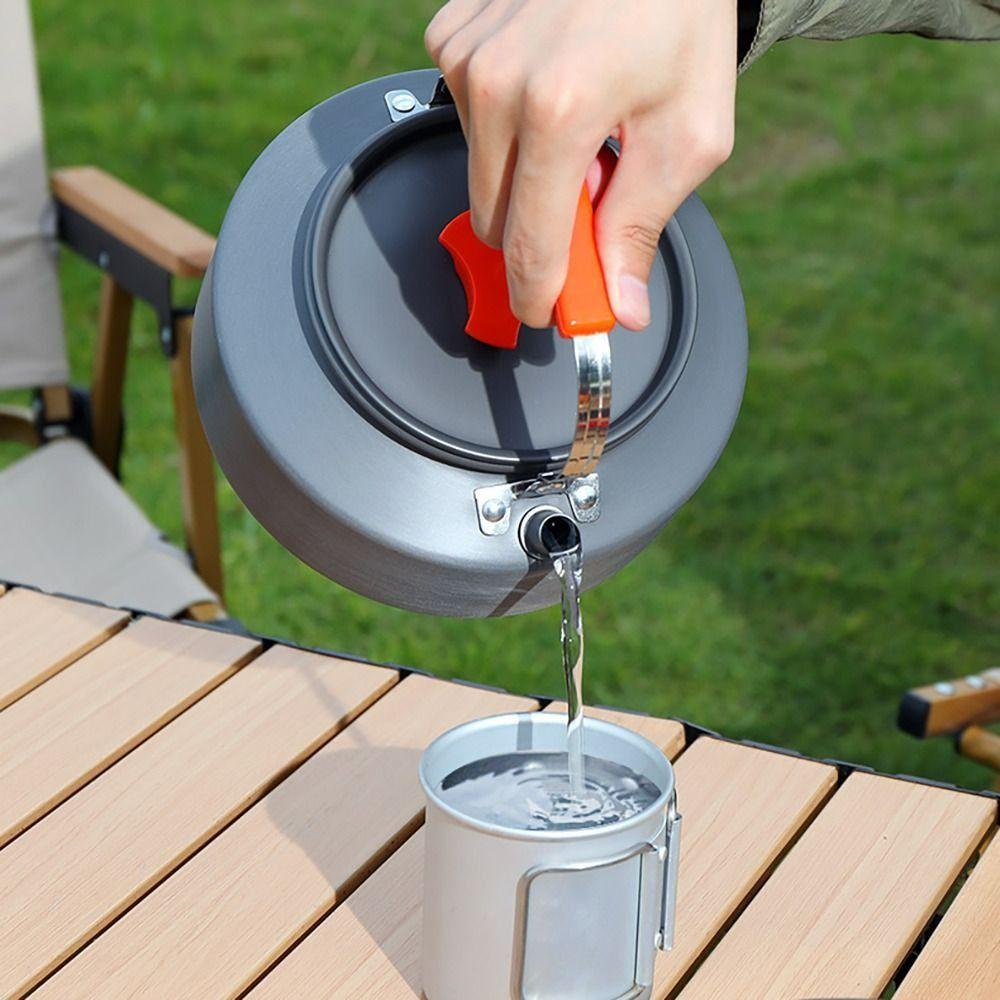 Aluminum Alloy Camping Cookware Kit Nonstick Coating Water Kettle/Pan Pot/Saucepan  Picnic