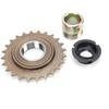 Single Speed Bike Freewheel Threaded Type Steel 24 Teeth Freewheel Cycling Replacement for 1 2in 1 8in One Speed Chains