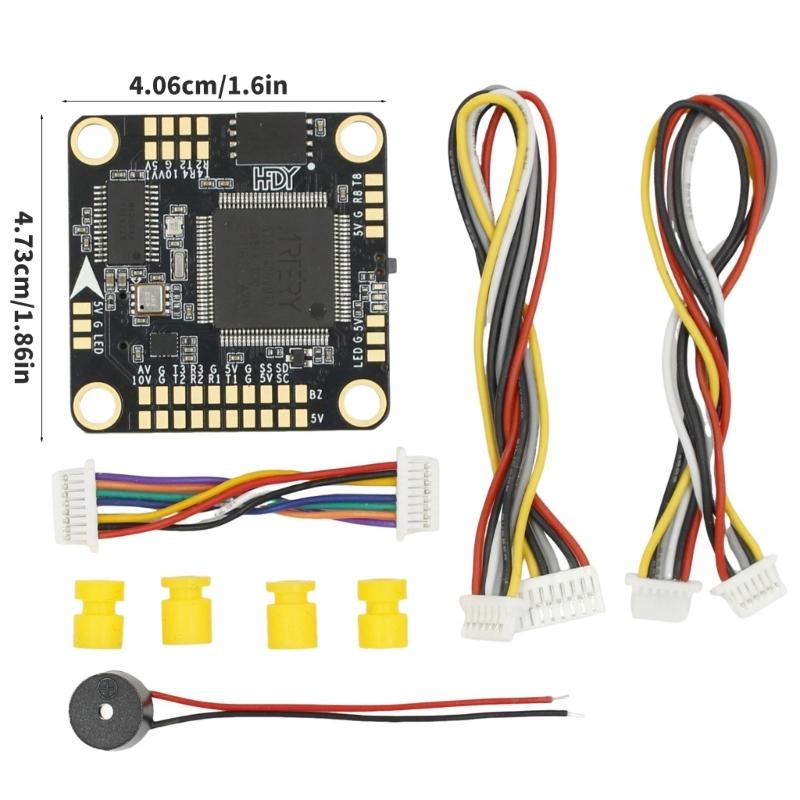 Efficient AT32F435VMT7 Piloting Flight Controller Set For Racing Drones Up To 6S Input