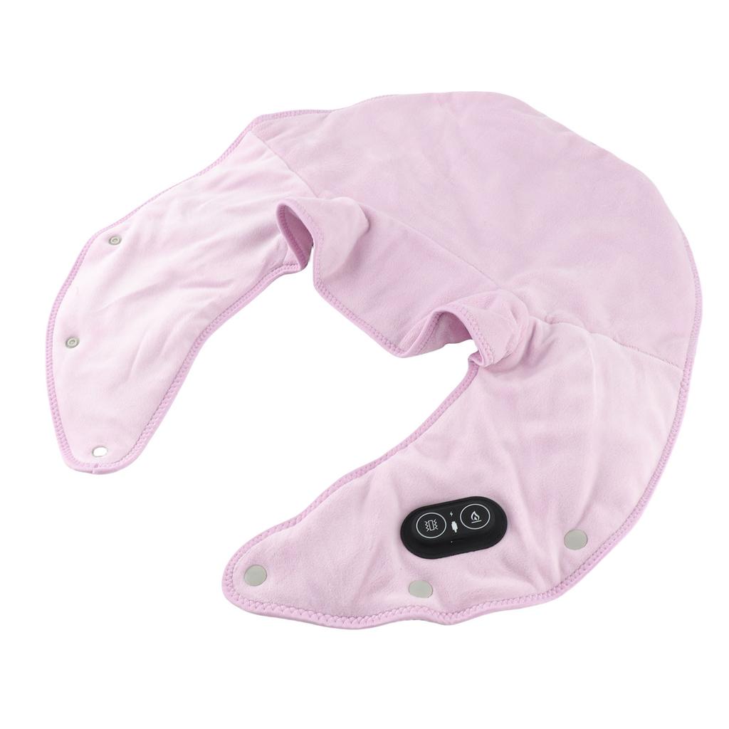 Heated Neck Shoulder Wrap Comfortable Massage Temperature Control Warm Neck Electric Heating Pad for Ache Relief Purple
