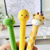 Practical Gel Pen Cartoon Character Shape Silicone Ergonomic Standing Pen Perfect for Writing Fun and Smooth Inks Flows