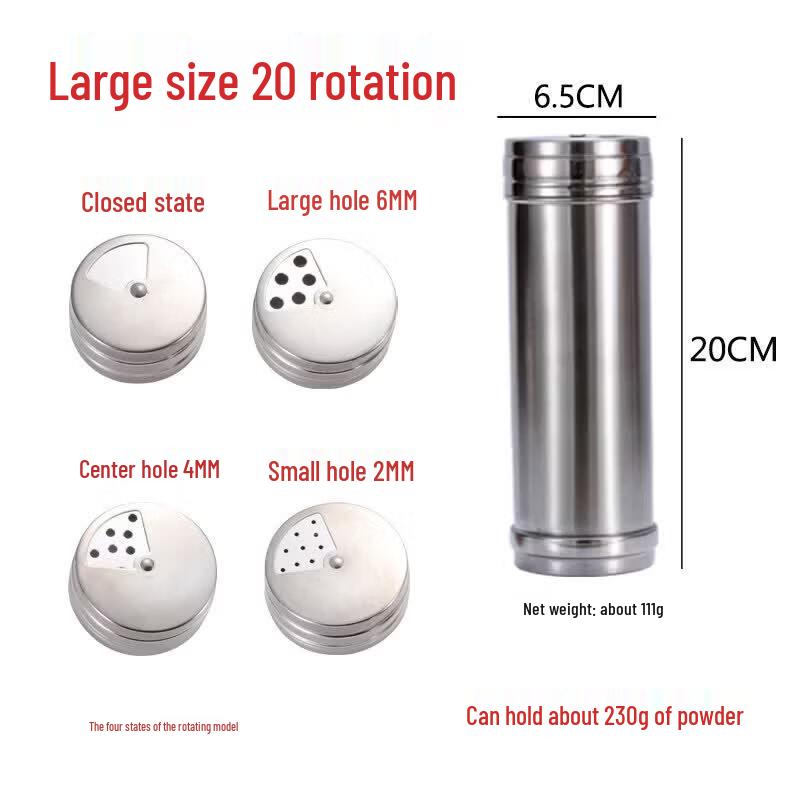Stainless Steel Spice Shaker Jar