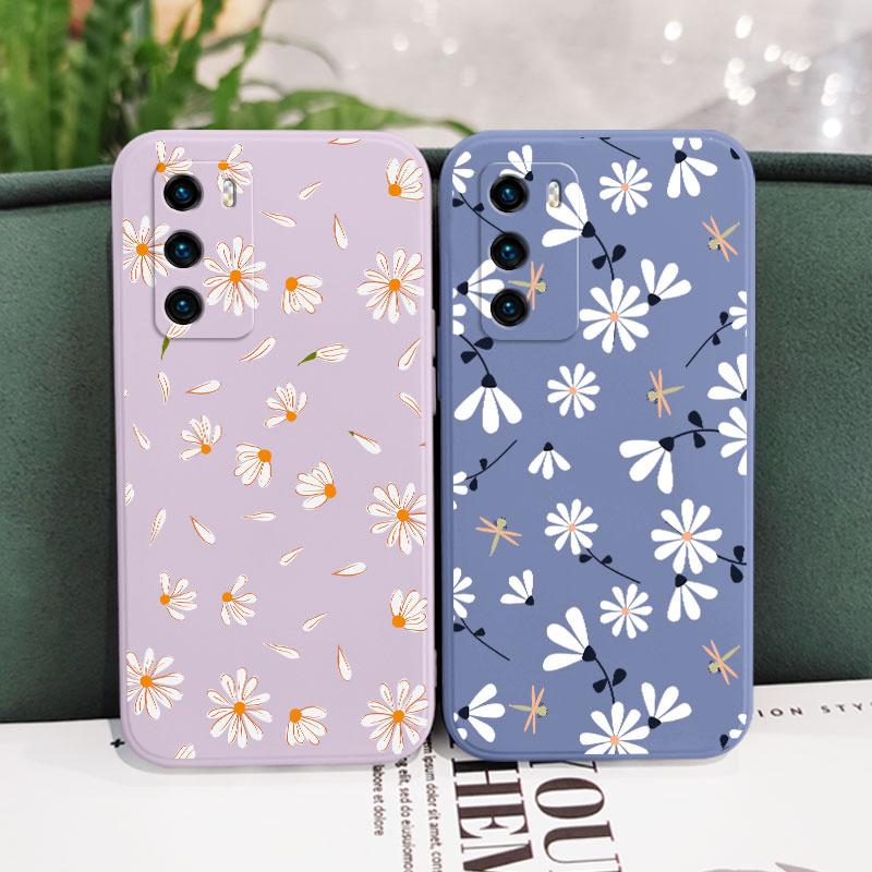 Daisies Fly Phone Case For Huawei P40 P50 P30 P20 Pro Lite Mate 50 20 Pro Lite Cover