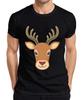 Hirschkopf Rehkopf Niedlich Kinder Waldbewohner Tiermotiv Boho Herren T-Shirt