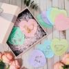5/10/20PCS Colored PVC Heart-shaped Jewelry Self Sealing Bag Wedding Christmas Love Gift Sealed Bag Candy Packaging Bag