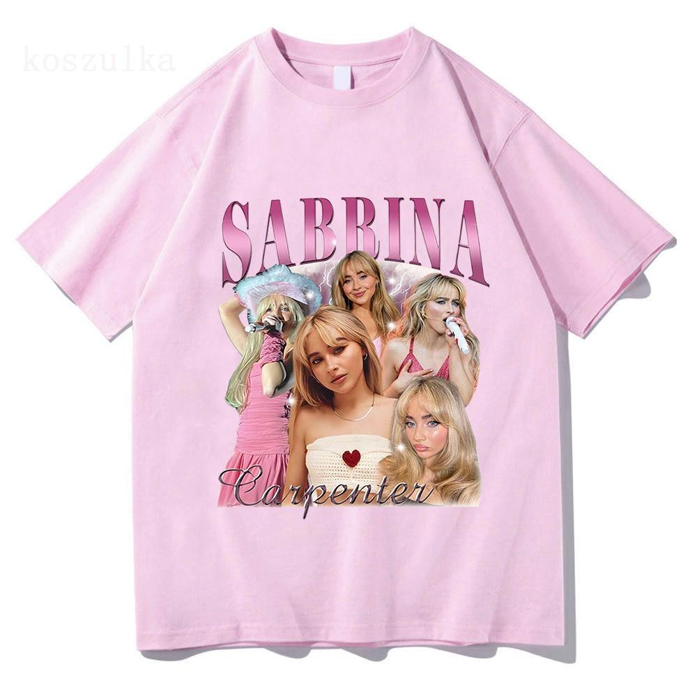 Sabrina Carpenter Short n' Sweet Album T Shirt Unisex/Women Clothing Harajuku Vintage Unisex Cotton Graphic T Shirts Kawaii Clothes