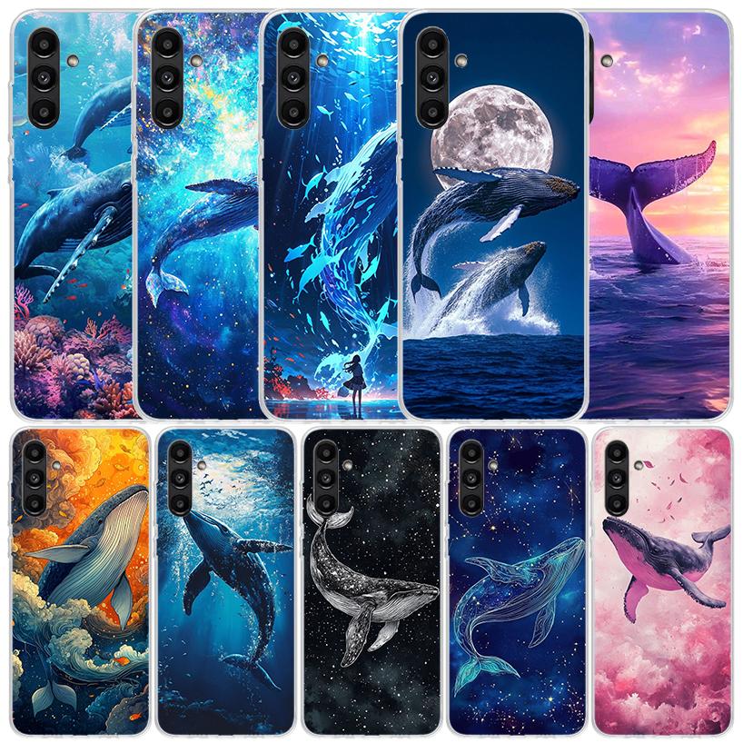 Humpback Whale Sea Giant Cover for Samsung Galaxy A17 A37 A57 A16 A26 A36 A56 A15 A14 A55 Phone Case A13 A53 A25 A35 A24 A34 A23