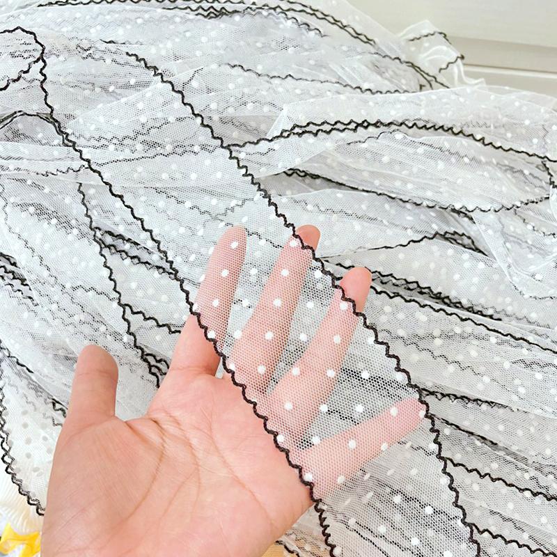 1ks Dárková balicí krajka Látka Puntíkovaná stuha Oděvní doplňky Mašle na cylindr DIY Festivalová dekorace Krajková dekorace