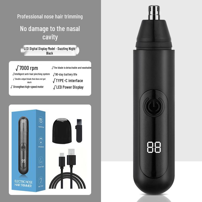 Unisex Electric Nose Hair Trimmer and Scissors for Easy Grooming
