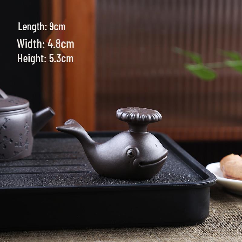 

Фигурка чайного питомца из исинской глины: Привлекающая богатство Золотая Жаба и Благоприятный Слон для Чайной Церемонии.