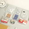 Rectangle Plastic Jewelry Case Flip Cover Sewing Storage Box  Small Items Storage