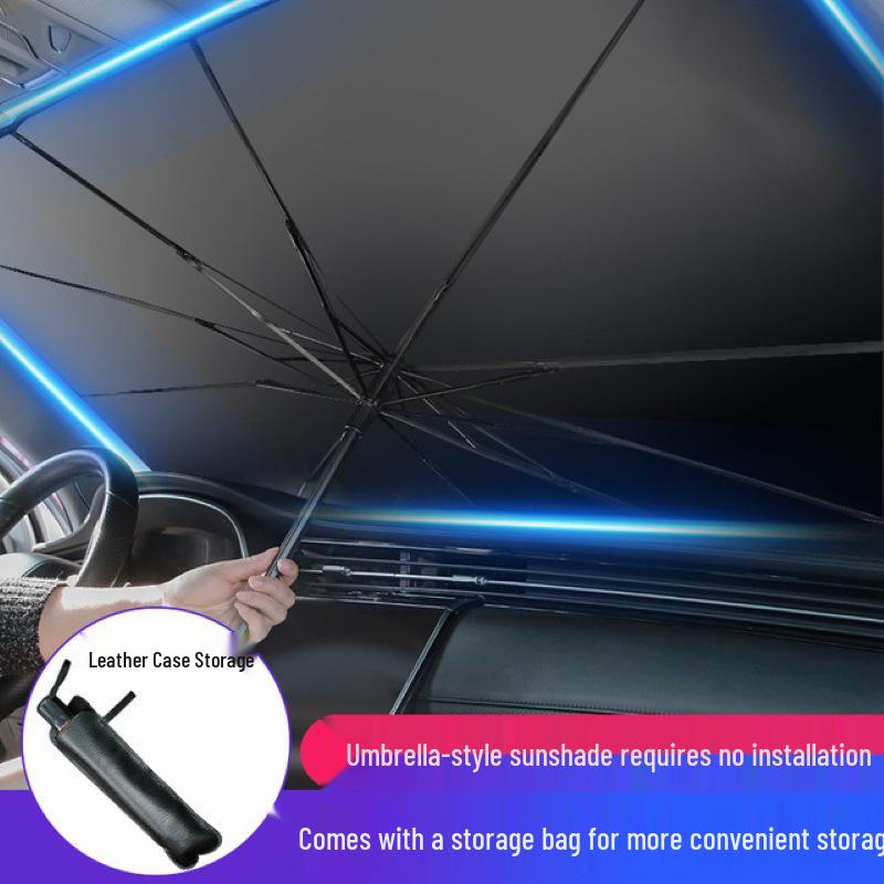 Car Umbrella Sunshade: Heat-Insulating Windshield Shield & Curtain