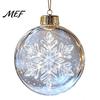 Decorative Hanging Balls Glowing Christmas Story Ornament, Light?Up Mini Holiday Scene Ball with Warm Party Favors LED Light, Clear Plastic