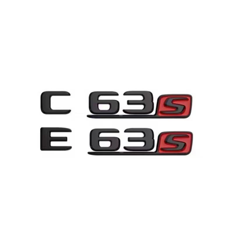 Black AMG Letter Badges for Mercedes C-Class, E-Class, GLS63s, E63s, C63s - Rear Tail Modified Car Stickers