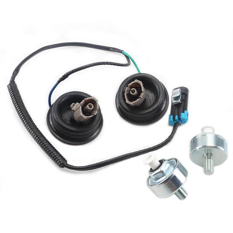 12601822 8104566030 Dual Knock Sensors With Wire Harness 10456603 12589867 Fit for Chevrolet Silverado GMC Sierra 2002 2003 2004